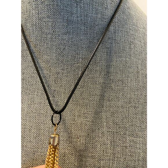 tassel necklace gold tone - Picture 3 of 4